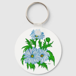 Margerit Blomma Nyckelring
