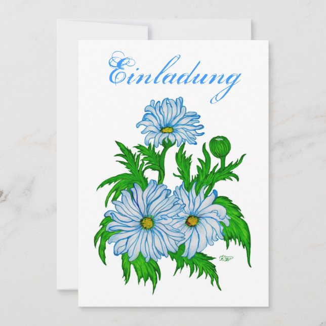 Margeriten Blume - Inbjudan (Framsida)