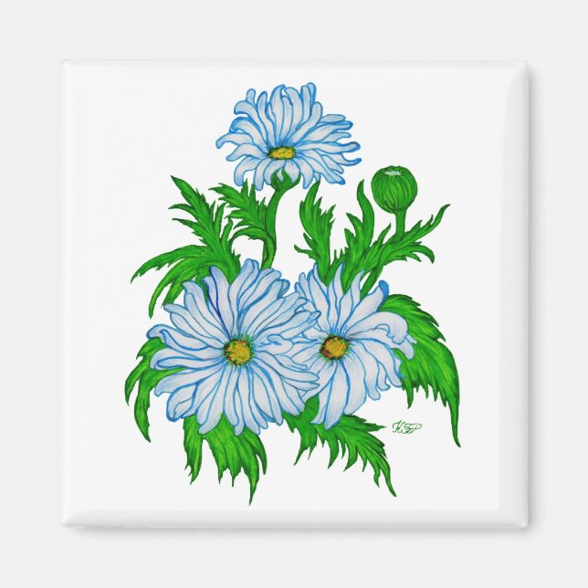 Margeriten Blume Magnet (Framsidan)