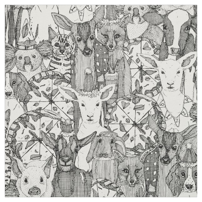 margherita menagerie pizza party black tyg (Provkarta)