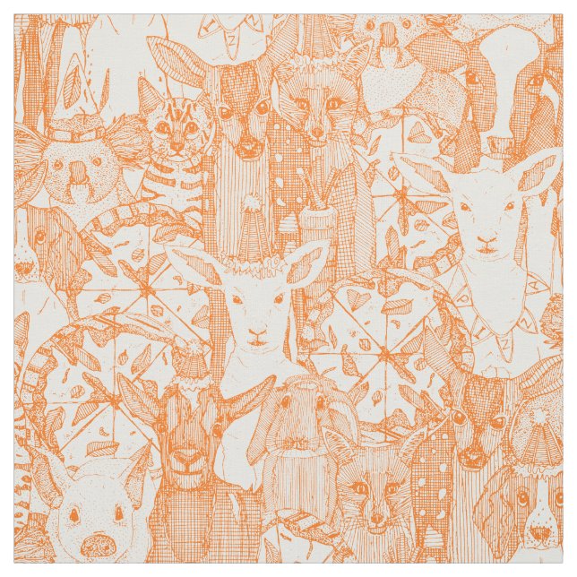 Margherita menagerie pizza party carrot-tyg tyg (Provkarta)