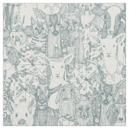 Margherita menagerie pizza party-skiffertyg tyg