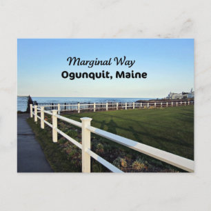 Marginal Way, Ogunexit, Maine Vykort