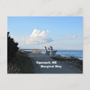 Marginal Way, Ogunexit, Maine Vykort