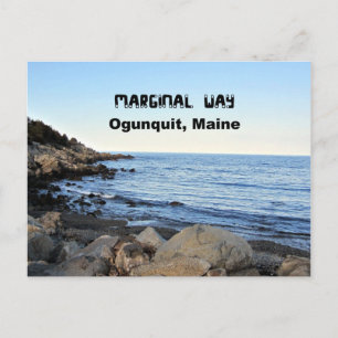 Marginal Way, Ogunexit, Maine Vykort