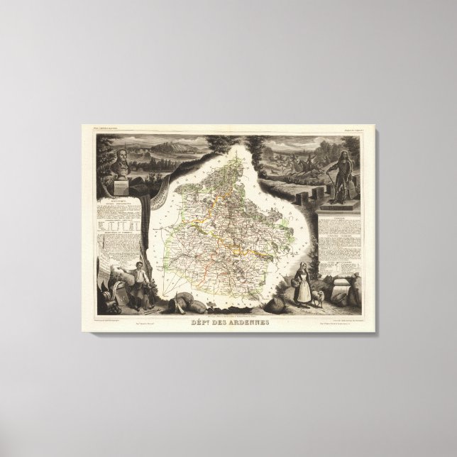 Marginalillustrationer Canvastryck (Framsida)