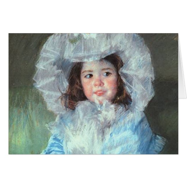 Margot i Blue, Mary Cassatt Hälsningskort (Framsidan Horizontal)