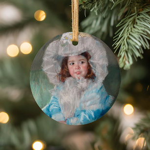 Margot i Blue   Mary Cassatt Julgransprydnad Keramik