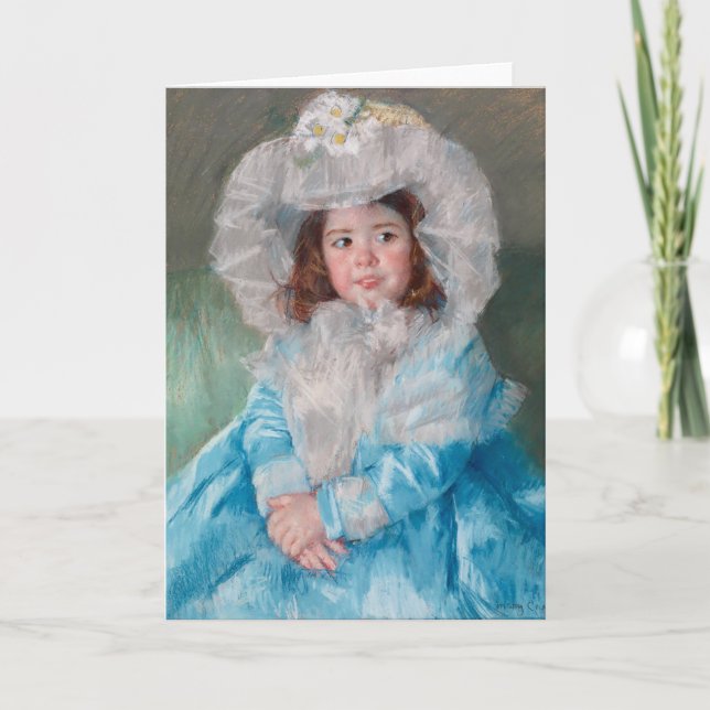 Margot i Blue | Mary Cassatt Kort (Framsida)