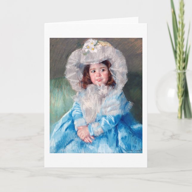 Margot i Blue, Mary Cassatt Kort (Framsida)