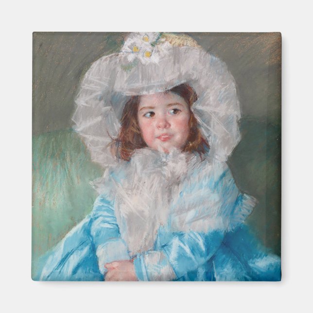Margot i Blue | Mary Cassatt Magnet (Framsidan)