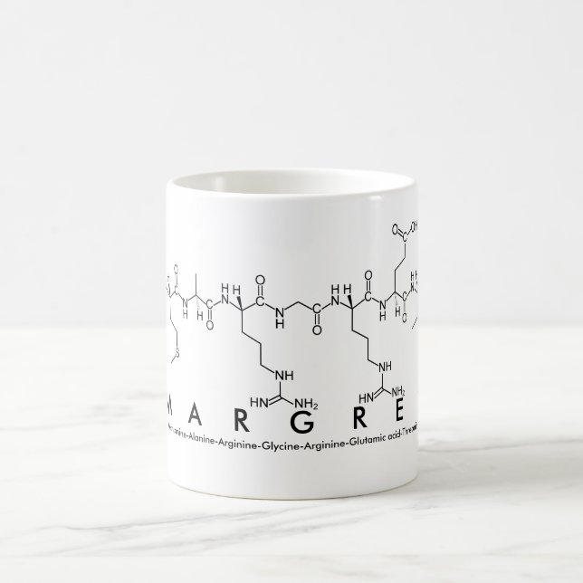 Margret peptide namn mugg (Center)