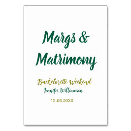 Margs and matrimony add name date bachelorette par bordsnummer