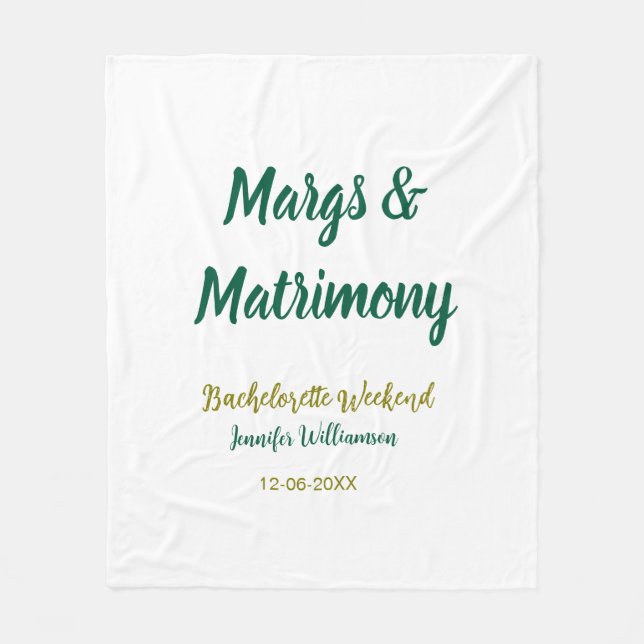 Margs and matrimony add name date bachelorette par fleecefilt (Framsidan)