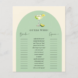 Margs and Matrimony Bröllopsdusch Gissa Vem-spel