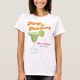 Margs and Matrimony möhipparty Brudtjej T Shirt