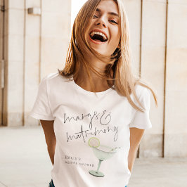 Marg's and Matrimony Namn Margarita Möhippa T Shirt