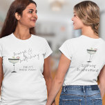 Marg's and Matrimony Namn Möhippa T Shirt<br><div class="desc">Margs och Matrimony Namn Möhippa. En för hela brudens sida till bäran vid duschen med namn på baksidan. Ord Margs & matrimony finns i ett skript för elegant. Resten av texten kan du enkelt anpassa. Fira den brud som ska skugga med den här Med en bild av artsy cocktail-vattenfärgen.</div>
