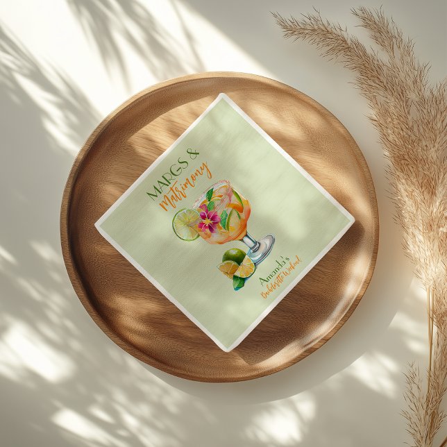 Margs and Matrimony Tequila & Fiesta Möhippa Pappersservett (Skapare uppladdad)