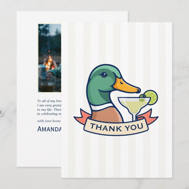 Margs Mallards & Matrimony Lake Möhippa Tack Kort (Fram/baksida)