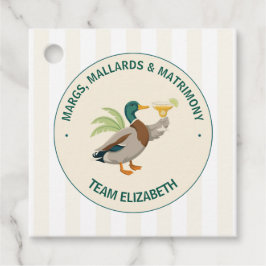 Margs, Mallards & Matrimony Lake Systerbrudsvecka Gåvor Etiketter