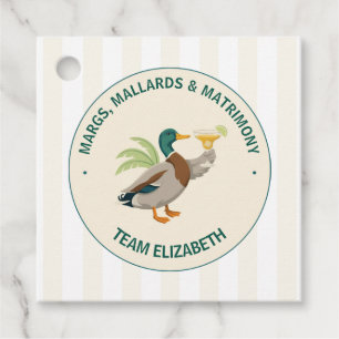 Margs, Mallards & Matrimony Lake Systerbrudsvecka Gåvor Etiketter