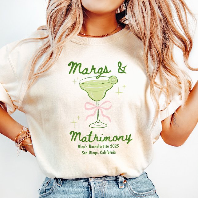 Margs & Matrimony Bachelorette Anpassningsbar Tee (Skapare uppladdad)