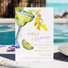 Margs & Matrimony Bachelorette Helg Itinerary Inbjudningar