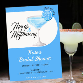 Margs & Matrimony Blue & White Möhippa Inbjudningar