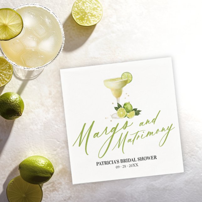 Margs & Matrimony Bröllopsdusch Pappersservett (Skapare uppladdad)