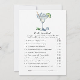 Margs & Matrimony Bröllopsduschspel Inbjudningar