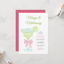 Margs & Matrimony Bröllopsfest Invitation