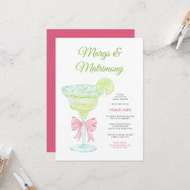 Margs & Matrimony Bröllopsfest Invitation Inbjudningar