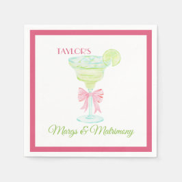 Margs & Matrimony Bröllopsfest Invitation Pappersservett