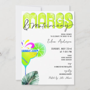 Margs & Matrimony Chic Tequila Möhippa Inbjudningar