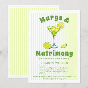 Margs & Matrimony cocktail rand möhippa I Inbjudningar