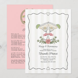 Margs & Matrimony Elegant Sällskapsresa för Bruden Inbjudningar