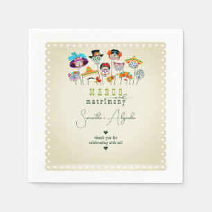 Margs & Matrimony Fiesta Mexican Par Shower Pappersservett
