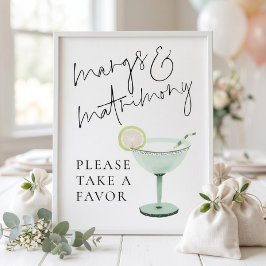 Margs Matrimony Förmånstecken Bröllopsdusch Poster