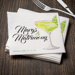 Margs & Matrimony Grönt Margarita Möhippa Pappersservett