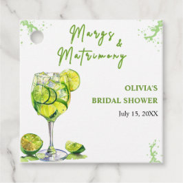 Margs & Matrimony Margarita Cocktail Bröllopsfest Gåvor Etiketter