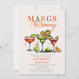 Margs Matrimony Margaritas Cocktails Möhippa Inbjudningar