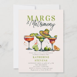 Margs Matrimony Margaritas Colorful Möhippa Inbjudningar