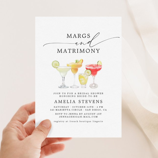 Margs & Matrimony Möhippa Bachelorette Inbjudningar (Skapare uppladdad)