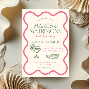 Margs & Matrimony Möhippa Hand plockade Modern Inbjudningar