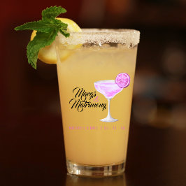 Margs & Matrimony Rosa Margarita Bröllopsfest Glaskopp