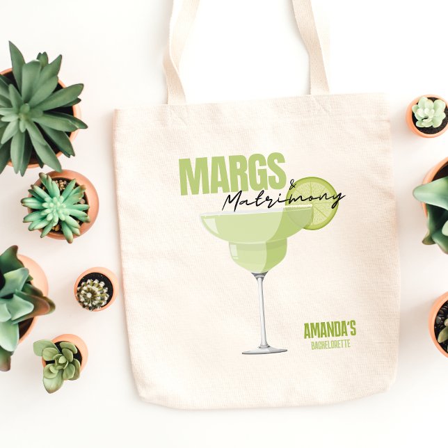Margs & Matrimony Saker till möhippan Tygkasse (Magrs & Matrimony Bachelorette Favors Tote Bag)