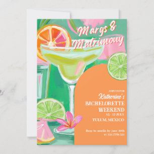 Margs & Matrimony Söndagsbröllopshelgs Itinerary Inbjudningar