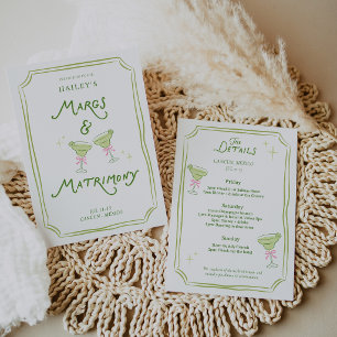 Margs & Matrimony Systerbrud Itinerary Inbjudningar