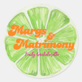 Margs & Matrimony Systerweekend-fest Runt Klistermärke